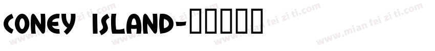 Coney Island字体转换
